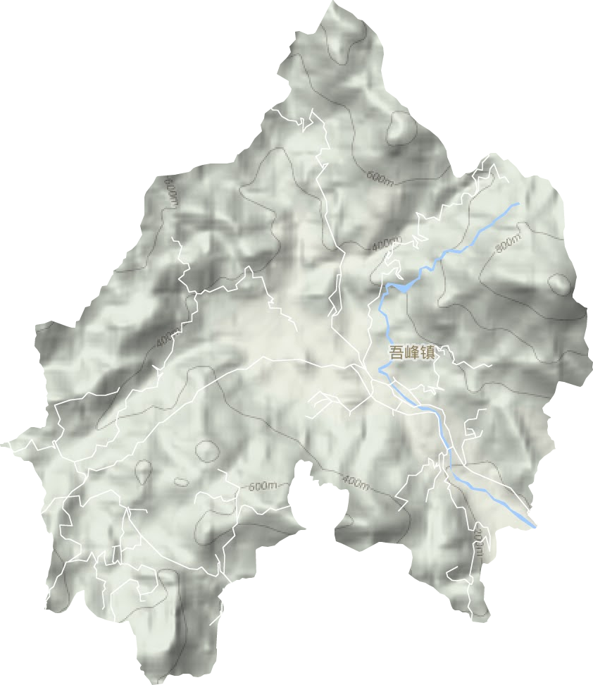 吾峰镇地形地图