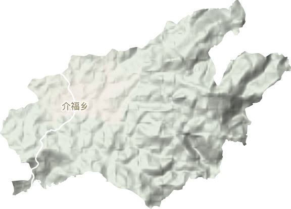 介福乡地形地图