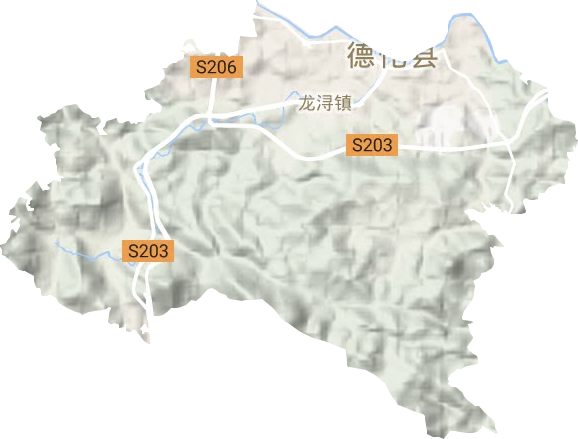 龙浔镇地形地图