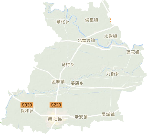 舞阳县地形地图