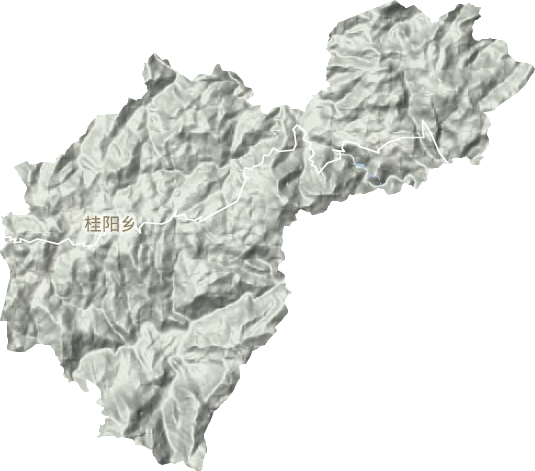 桂阳乡地形地图