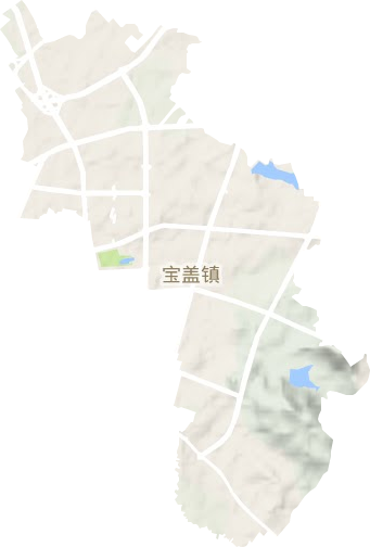 宝盖镇地形地图
