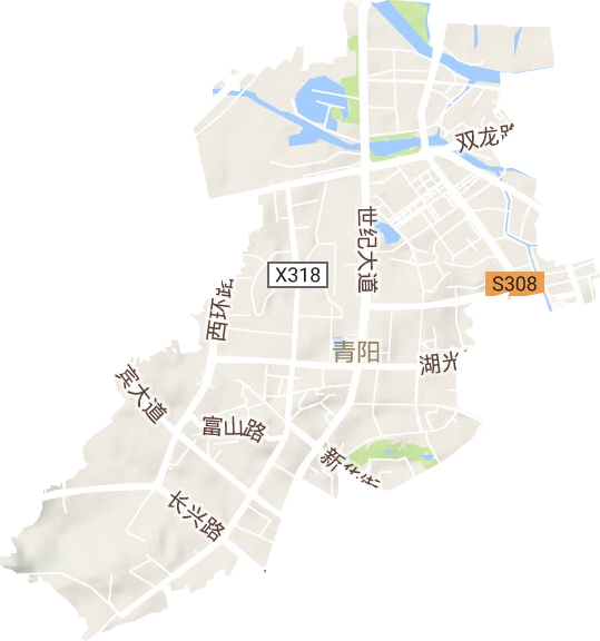 梅岭街道地形地图