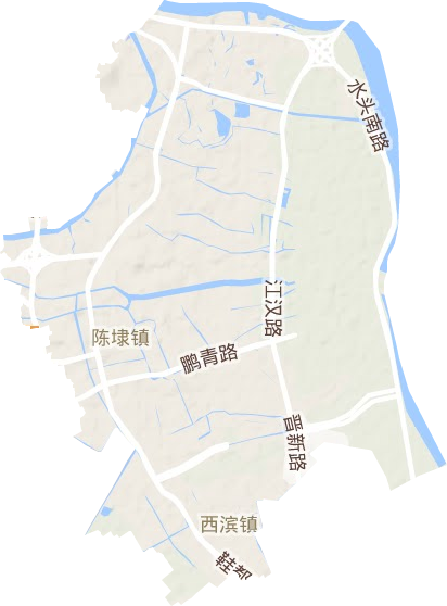 陈埭镇地形地图