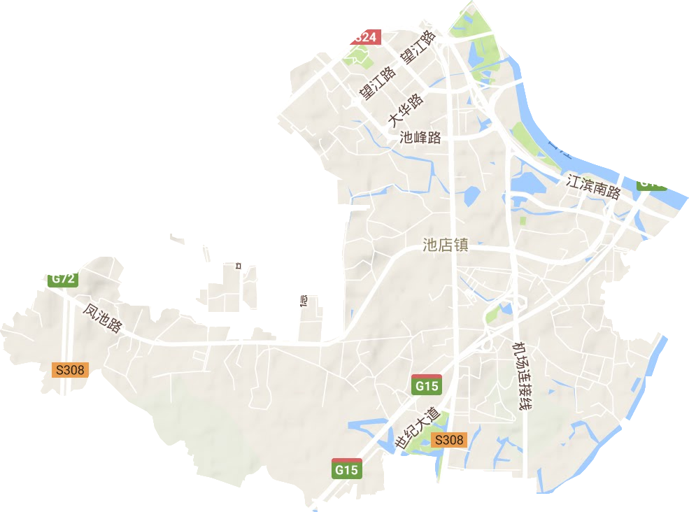 池店镇地形地图