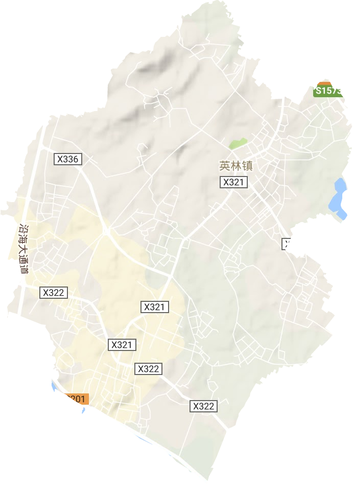 英林镇地形地图