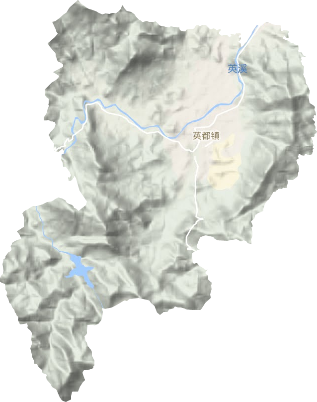 英都镇地形地图