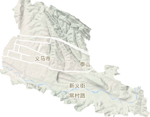 义马市地形地图