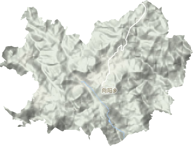 向阳乡地形地图