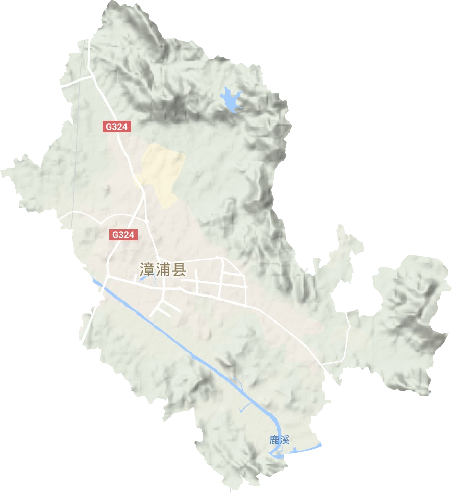 绥安镇地形地图