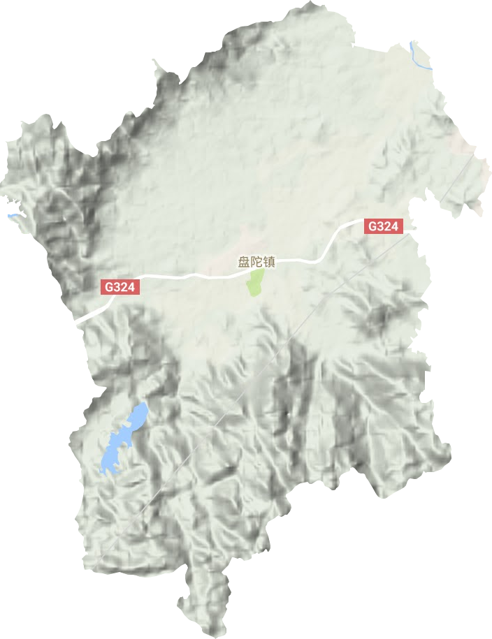 盘陀镇地形地图