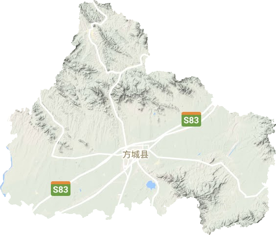 方城县地形地图