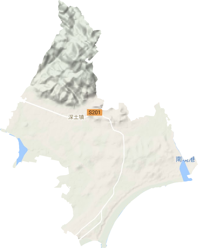 深土镇地形地图