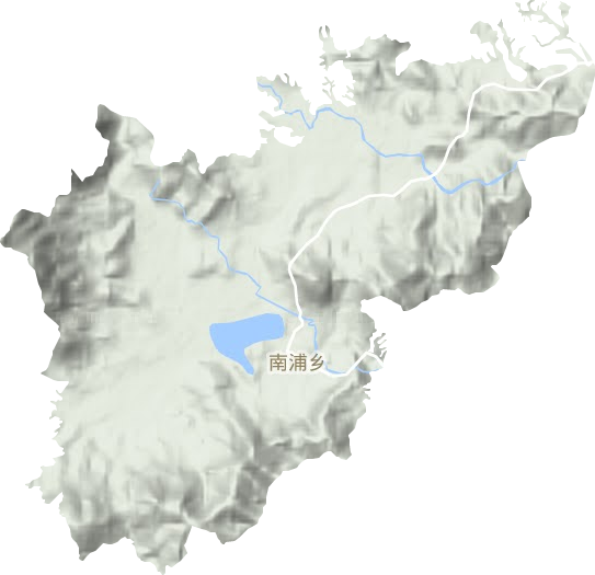 南浦乡地形地图