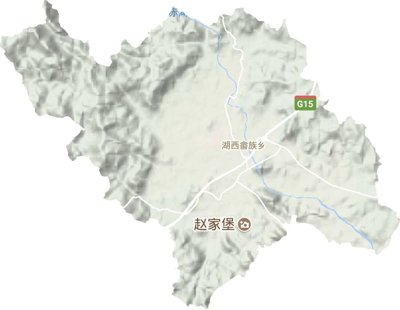 湖西畲族乡地形地图