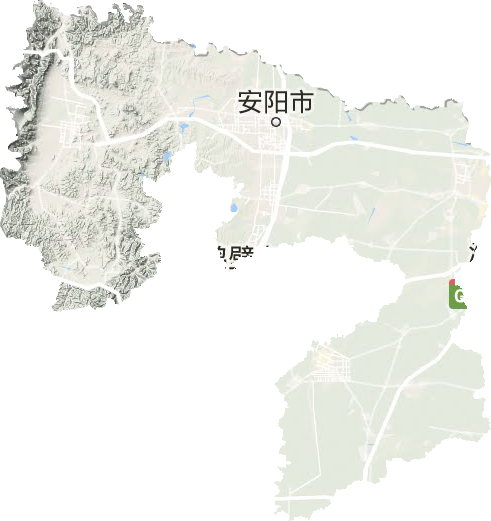 安阳市地形地图