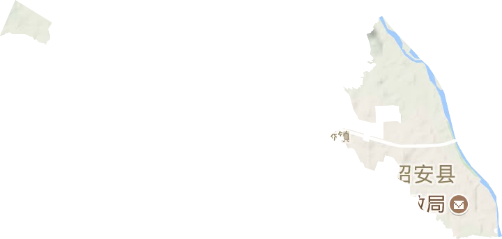 南诏镇地形地图
