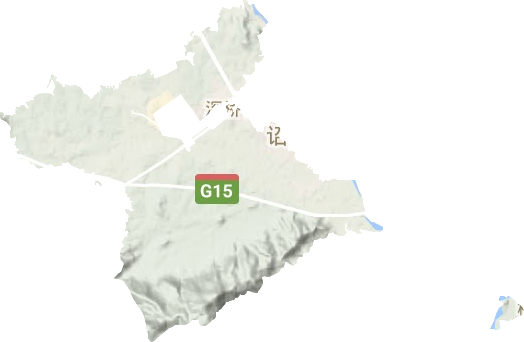 深桥镇地形地图