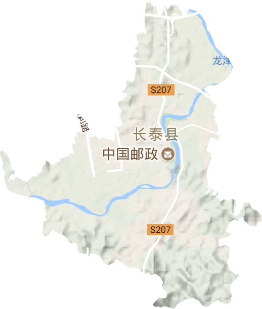 武安镇地形地图