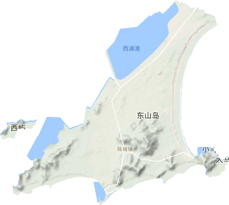 陈城镇地形地图