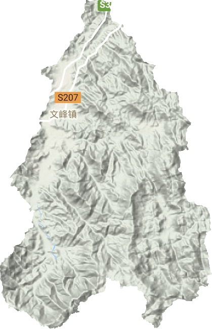 文峰镇地形地图