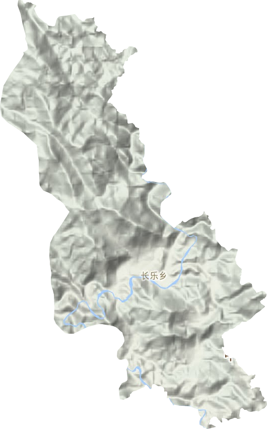 长乐乡地形地图