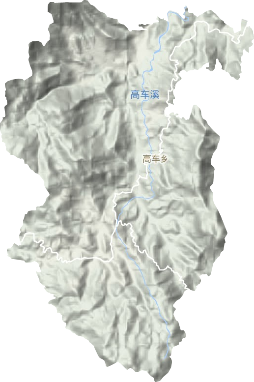 高车乡地形地图