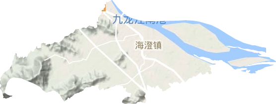 海澄镇地形地图