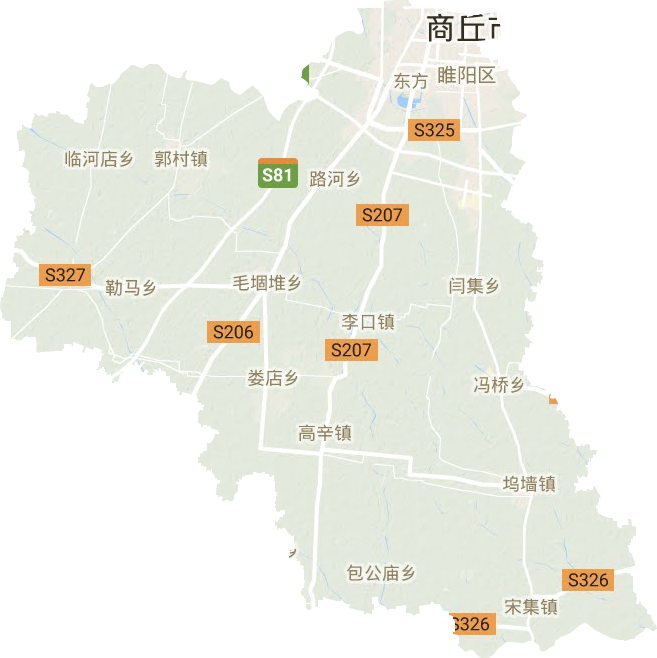 睢阳区地形地图
