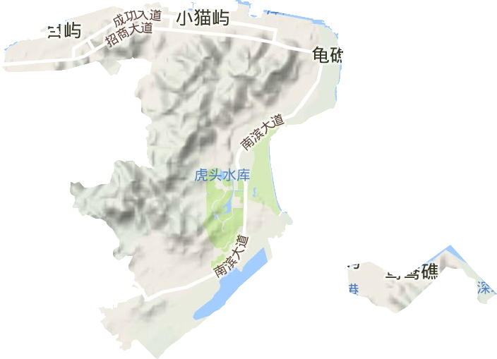 招商局漳州开发区地形地图