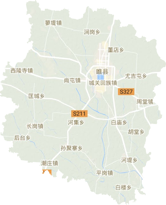 睢县地形地图