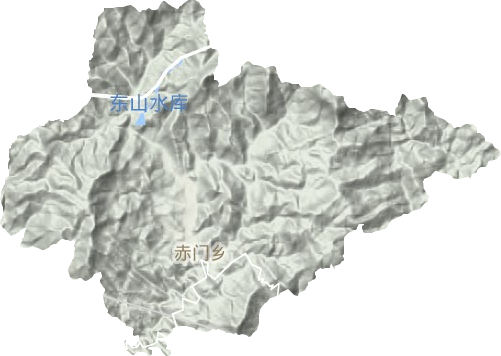 赤门乡地形地图