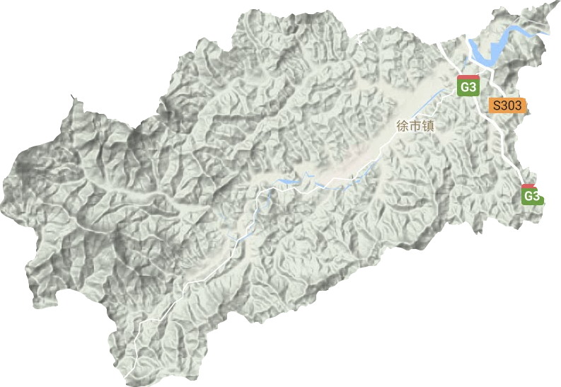 徐市镇地形地图