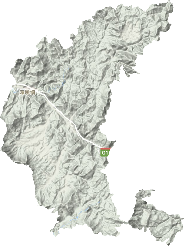漳墩镇地形地图