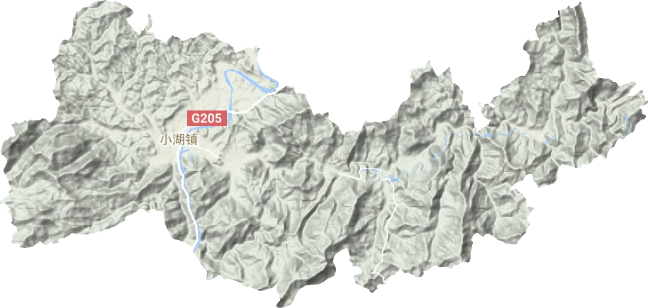 小湖镇地形地图