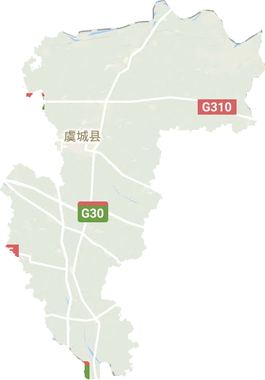 虞城县地形地图