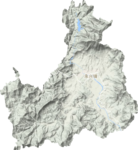 永兴镇地形地图