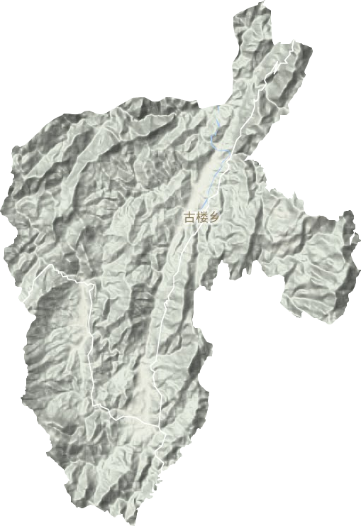 古楼乡地形地图