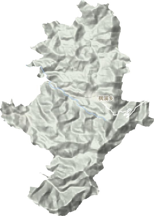 枫溪乡地形地图