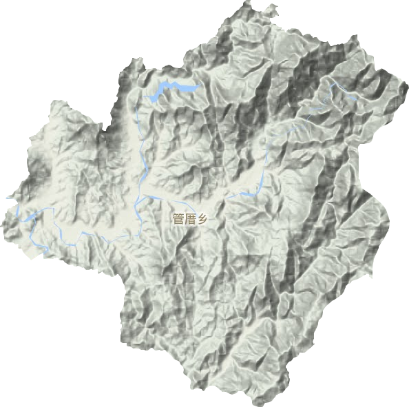 管厝乡地形地图