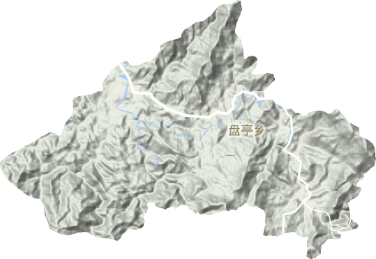 盘亭乡地形地图