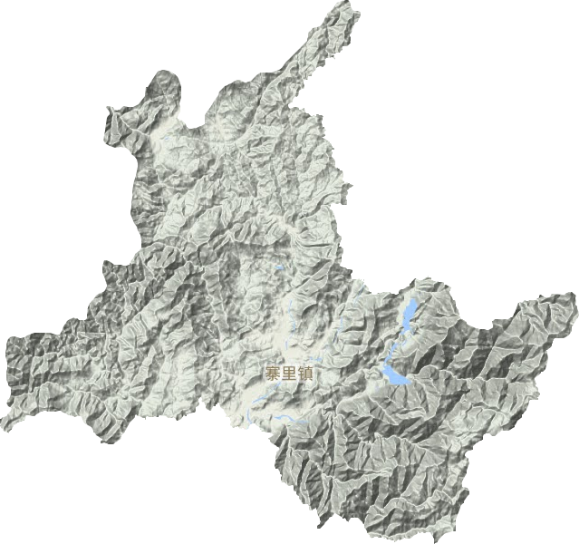 寨里镇地形地图