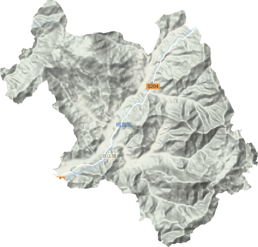 铁山镇地形地图
