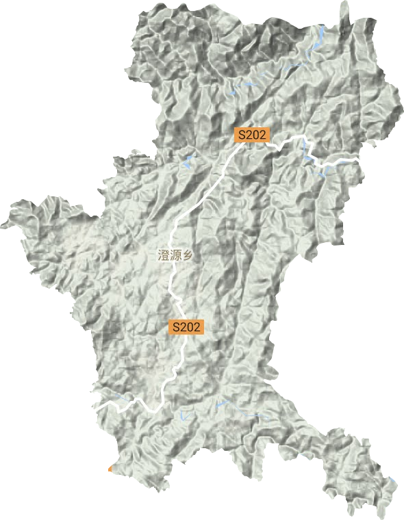 澄源乡地形地图