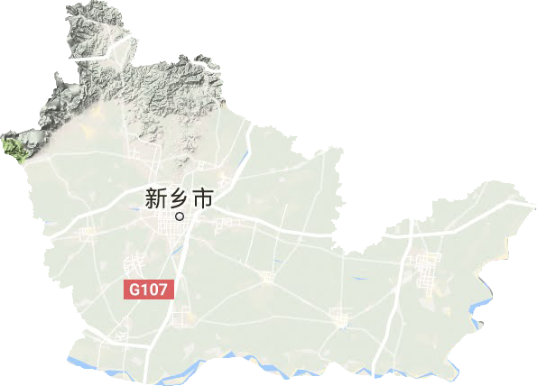 新乡市地形地图