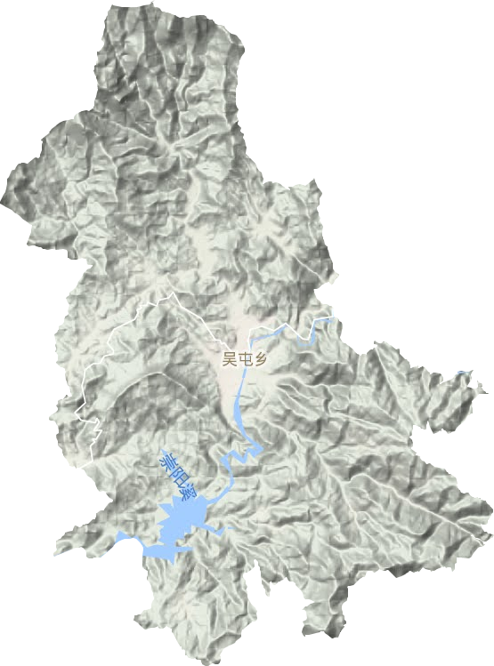 吴屯乡地形地图