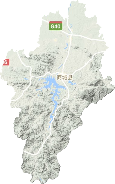 商城县地形地图