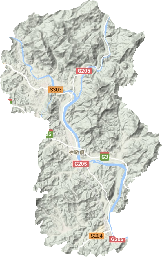 徐墩镇地形地图