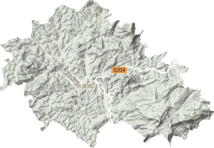 房道镇地形地图