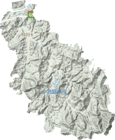 顺阳乡地形地图